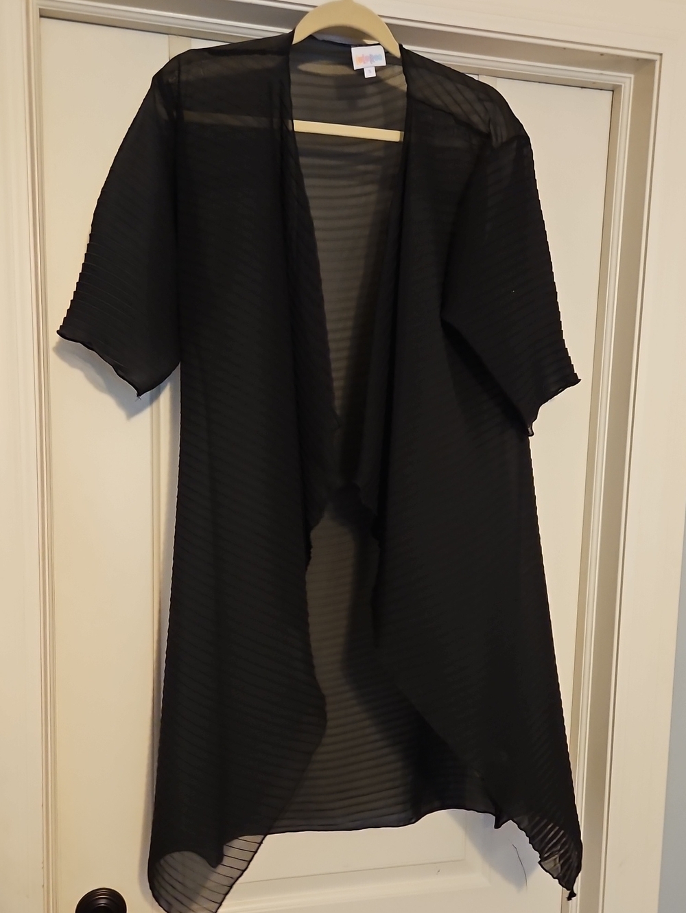 LuLaRoe Black Sheer Kimono Cardigan